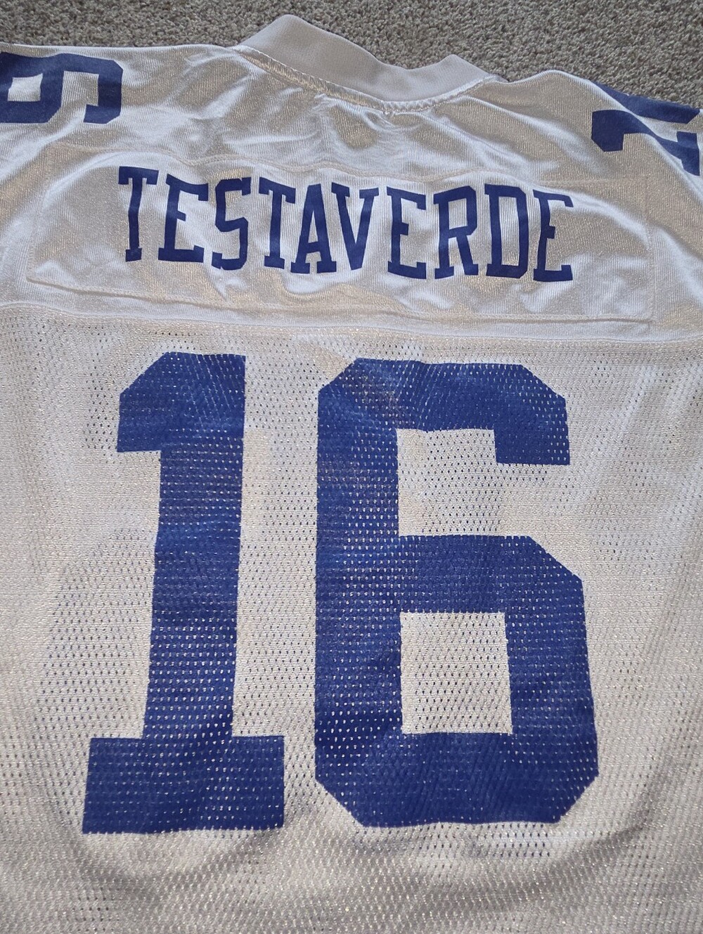 Vintage NFL Dallas Cowboys Vinny Testaverde Mesh Football Jersey Reebok 2XL Men - Picture 3 of 5